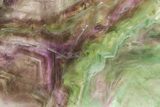 Colorful Polished Fluorite Slab - China #367878-1